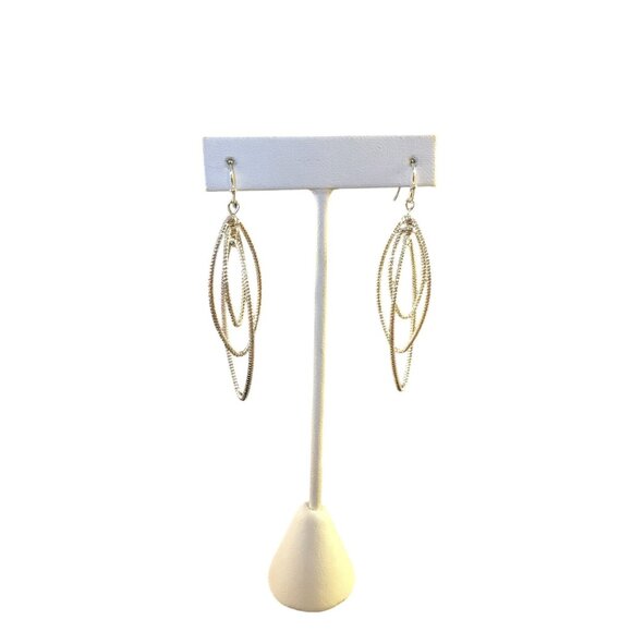 Avon Silver Tone Trio Twist Pierced Earrings (1607) - Picture 1 of 5